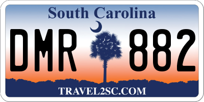 SC license plate DMR882