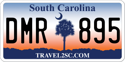 SC license plate DMR895