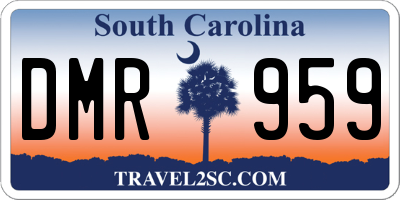 SC license plate DMR959