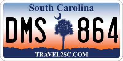 SC license plate DMS864