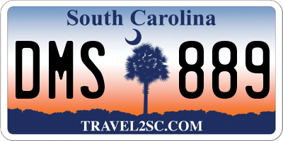 SC license plate DMS889