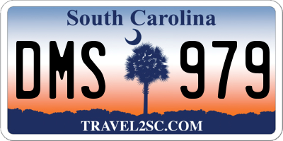 SC license plate DMS979
