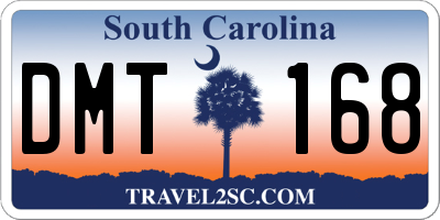 SC license plate DMT168