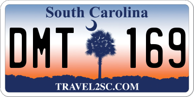 SC license plate DMT169