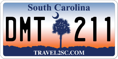 SC license plate DMT211