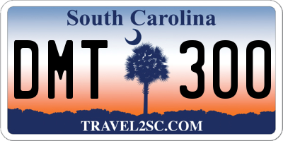 SC license plate DMT300