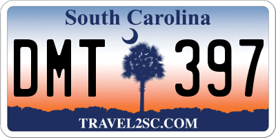 SC license plate DMT397