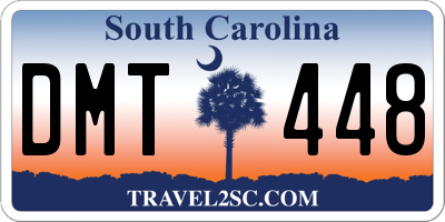 SC license plate DMT448