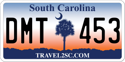 SC license plate DMT453