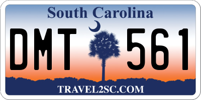 SC license plate DMT561