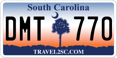 SC license plate DMT770