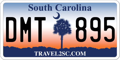 SC license plate DMT895