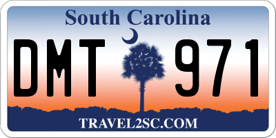 SC license plate DMT971