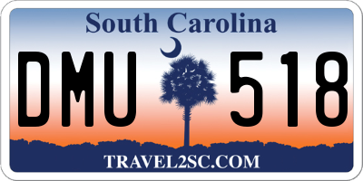 SC license plate DMU518