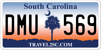 SC license plate DMU569