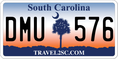 SC license plate DMU576
