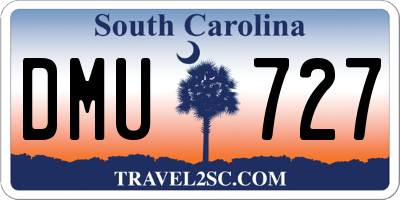 SC license plate DMU727