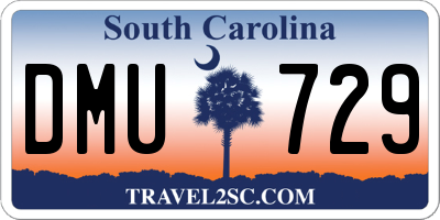 SC license plate DMU729