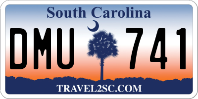 SC license plate DMU741