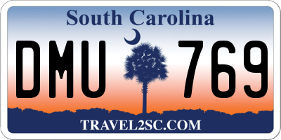 SC license plate DMU769