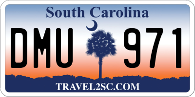 SC license plate DMU971