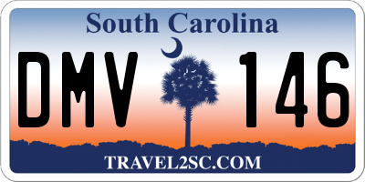 SC license plate DMV146