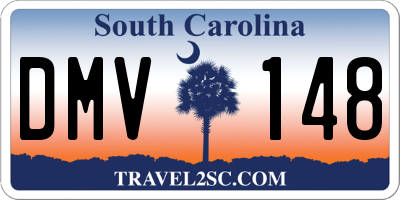 SC license plate DMV148
