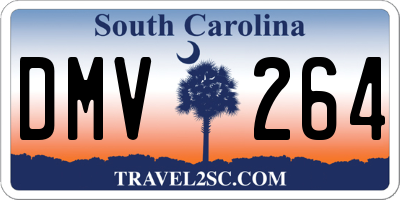 SC license plate DMV264