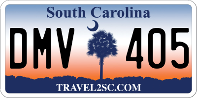 SC license plate DMV405