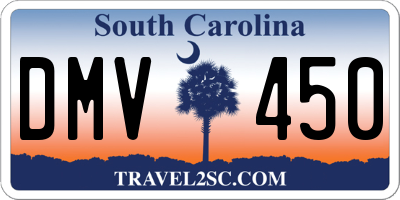 SC license plate DMV450