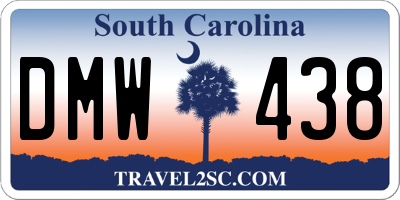 SC license plate DMW438