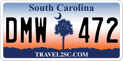 SC license plate DMW472