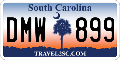 SC license plate DMW899