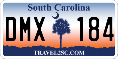 SC license plate DMX184