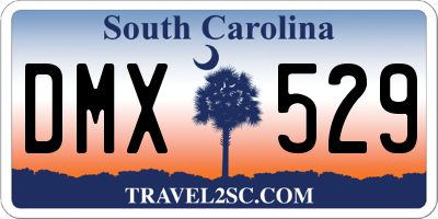 SC license plate DMX529
