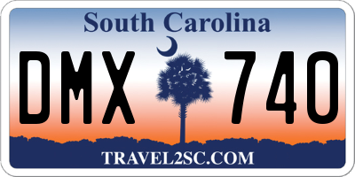 SC license plate DMX740