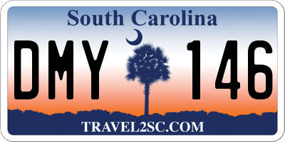 SC license plate DMY146