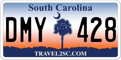 SC license plate DMY428