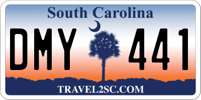 SC license plate DMY441