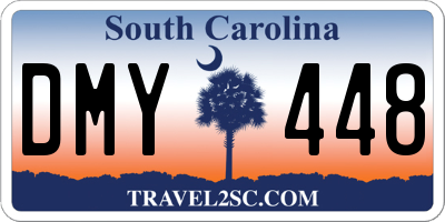 SC license plate DMY448