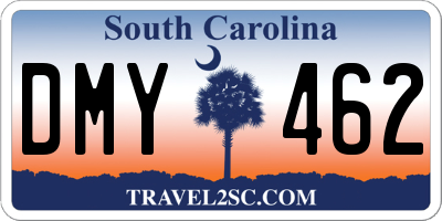 SC license plate DMY462