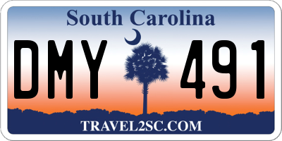 SC license plate DMY491