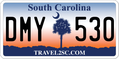 SC license plate DMY530