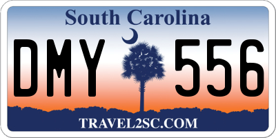 SC license plate DMY556