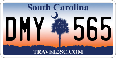 SC license plate DMY565