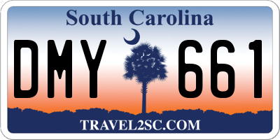 SC license plate DMY661