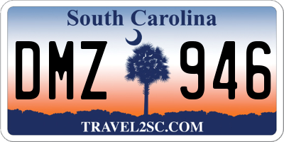 SC license plate DMZ946