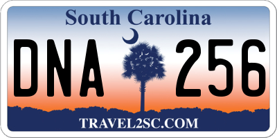 SC license plate DNA256