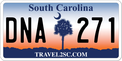 SC license plate DNA271