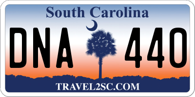 SC license plate DNA440